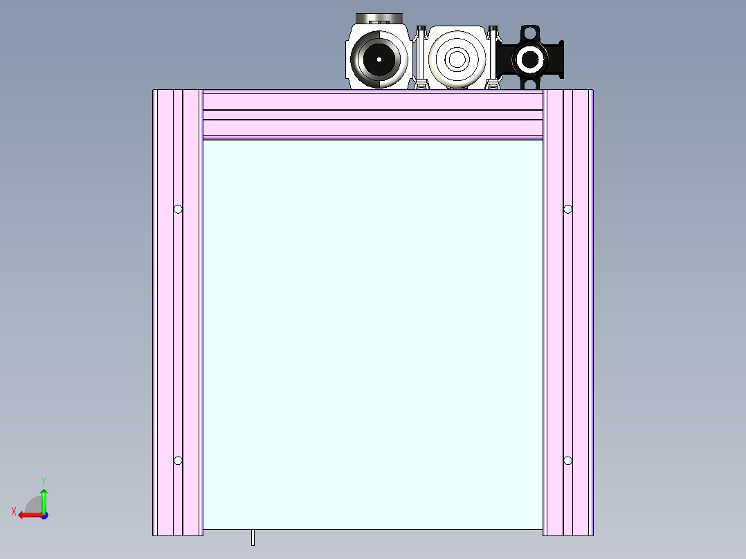 LC-200 锂电池极片压实成型机后视图