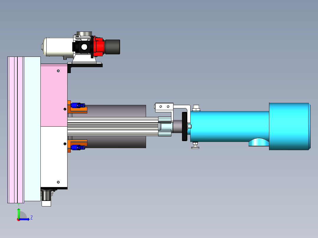 LC-200 锂电池极片压实成型机左视图