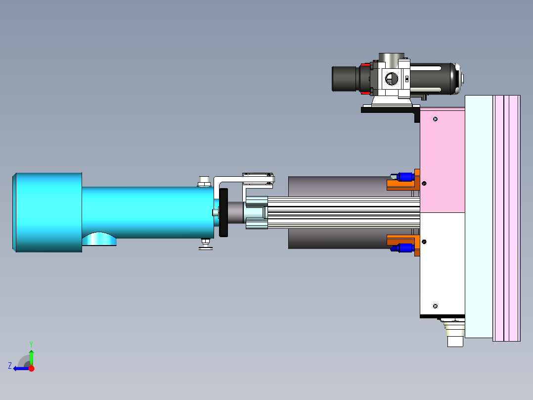 LC-200 锂电池极片压实成型机右视图