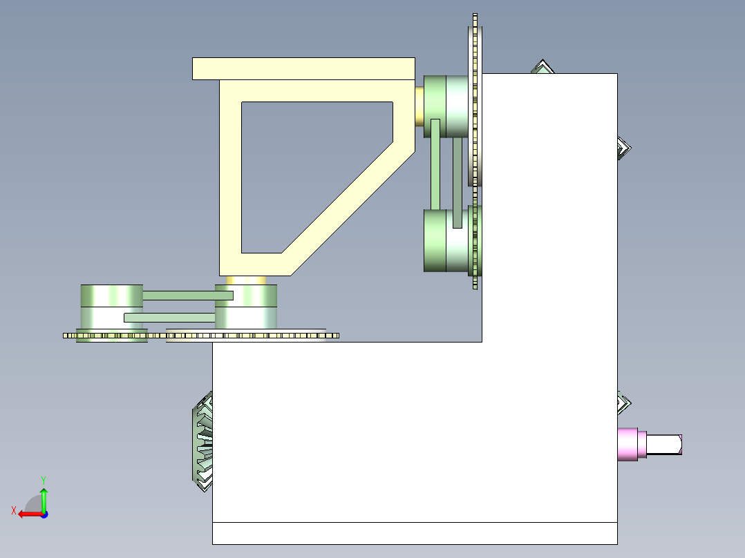 B2004111-线性机构后视图