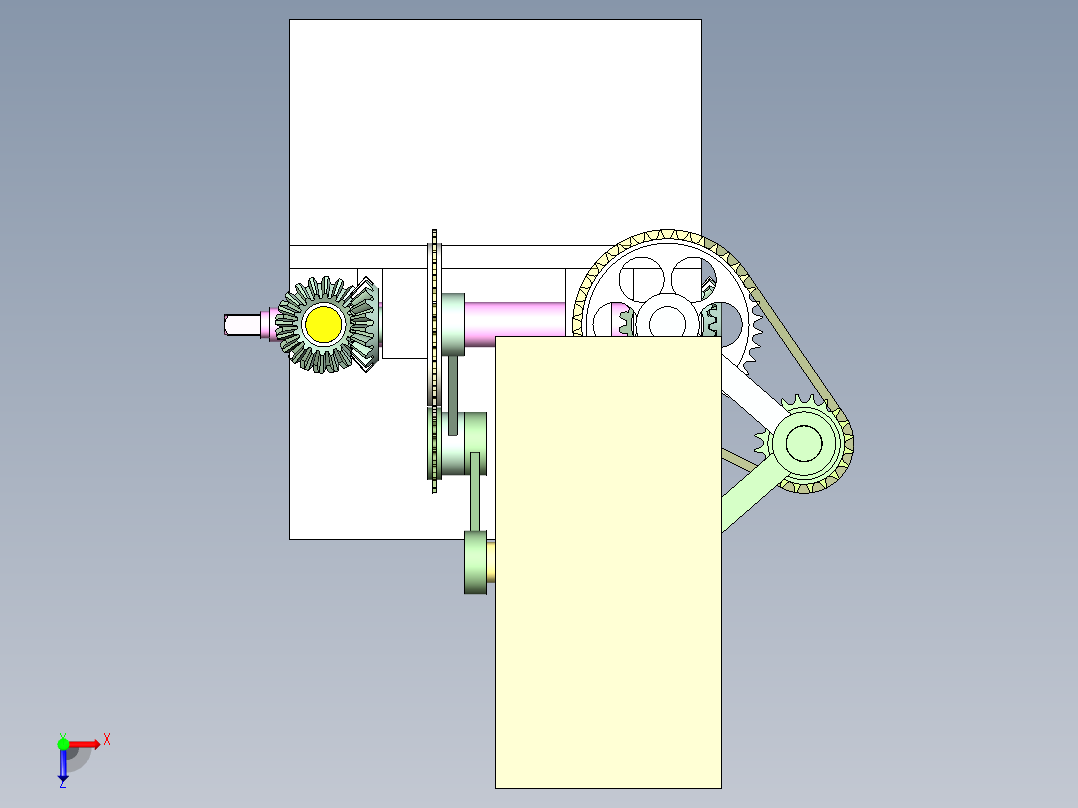 B2004111-线性机构俯视图