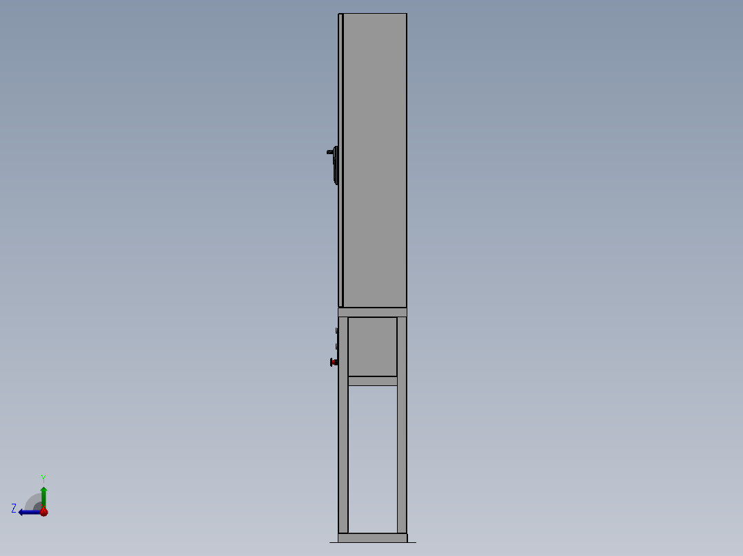 控制配电柜右视图