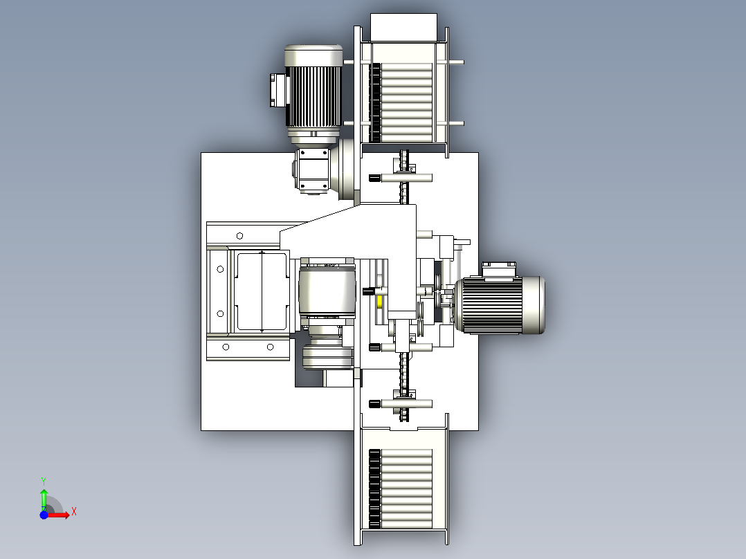 自动打磨机3D数模图纸前视图