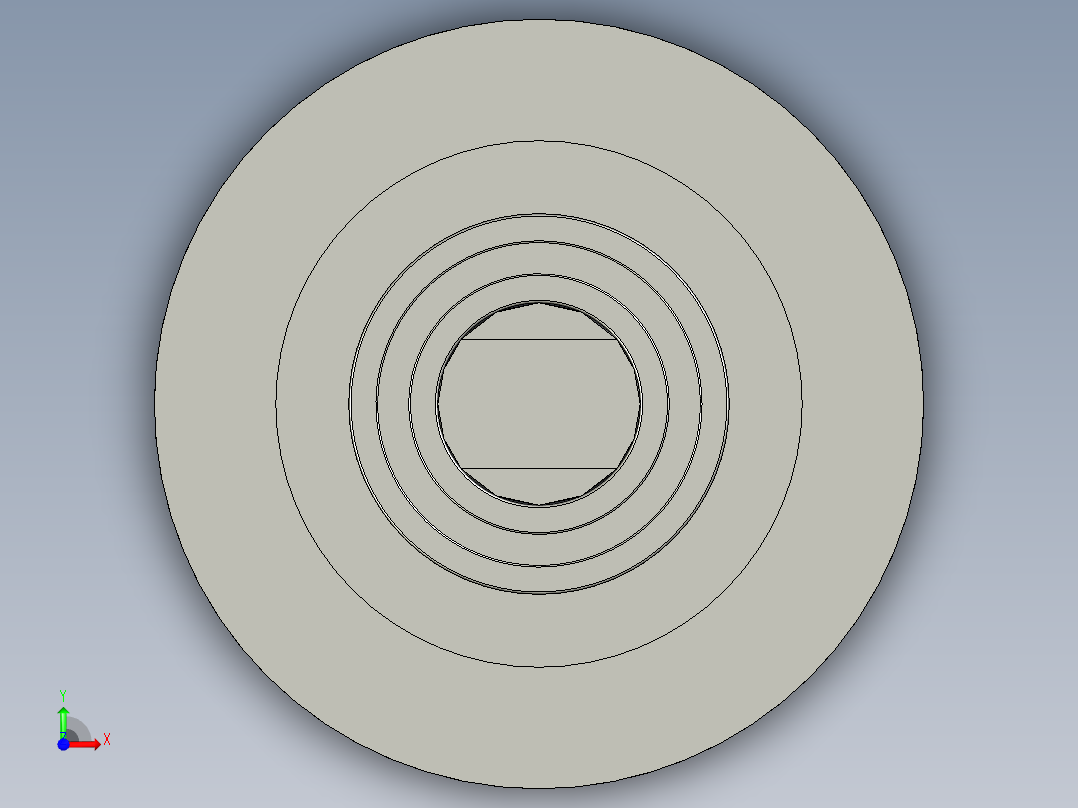 调节端传动辊组件前视图
