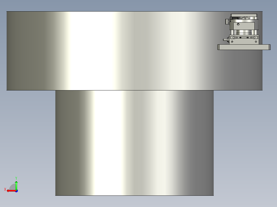 翻转块-卡扣分料后视图