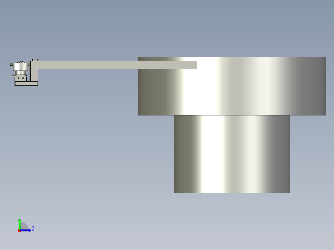 翻转块-卡扣分料左视图