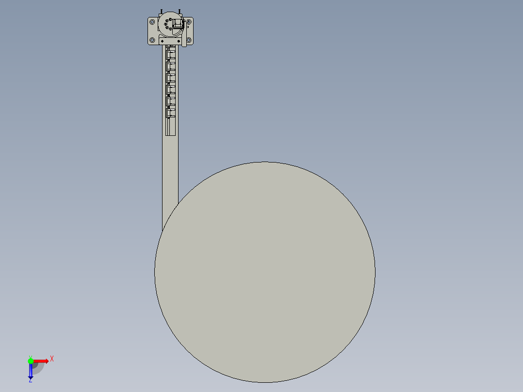 翻转块-卡扣分料俯视图