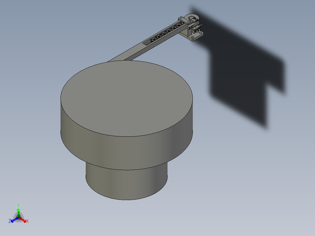 翻转块-卡扣分料正等轴测图