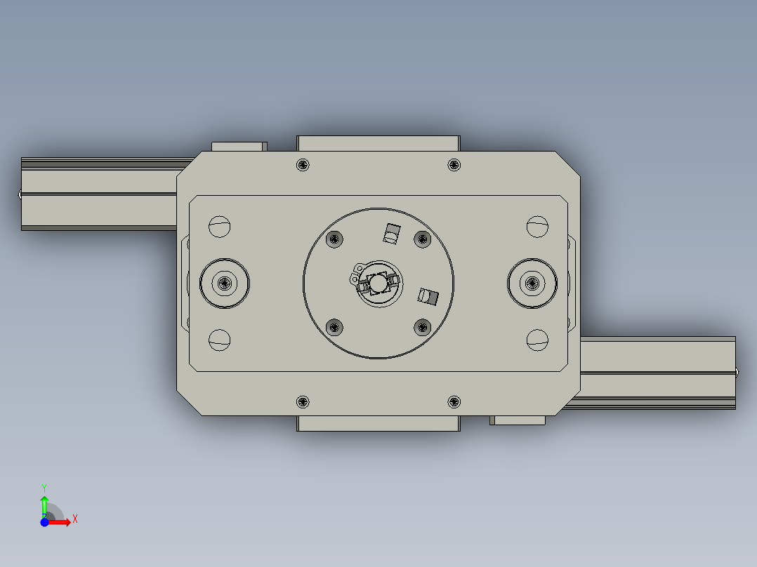 部品集中机构前视图