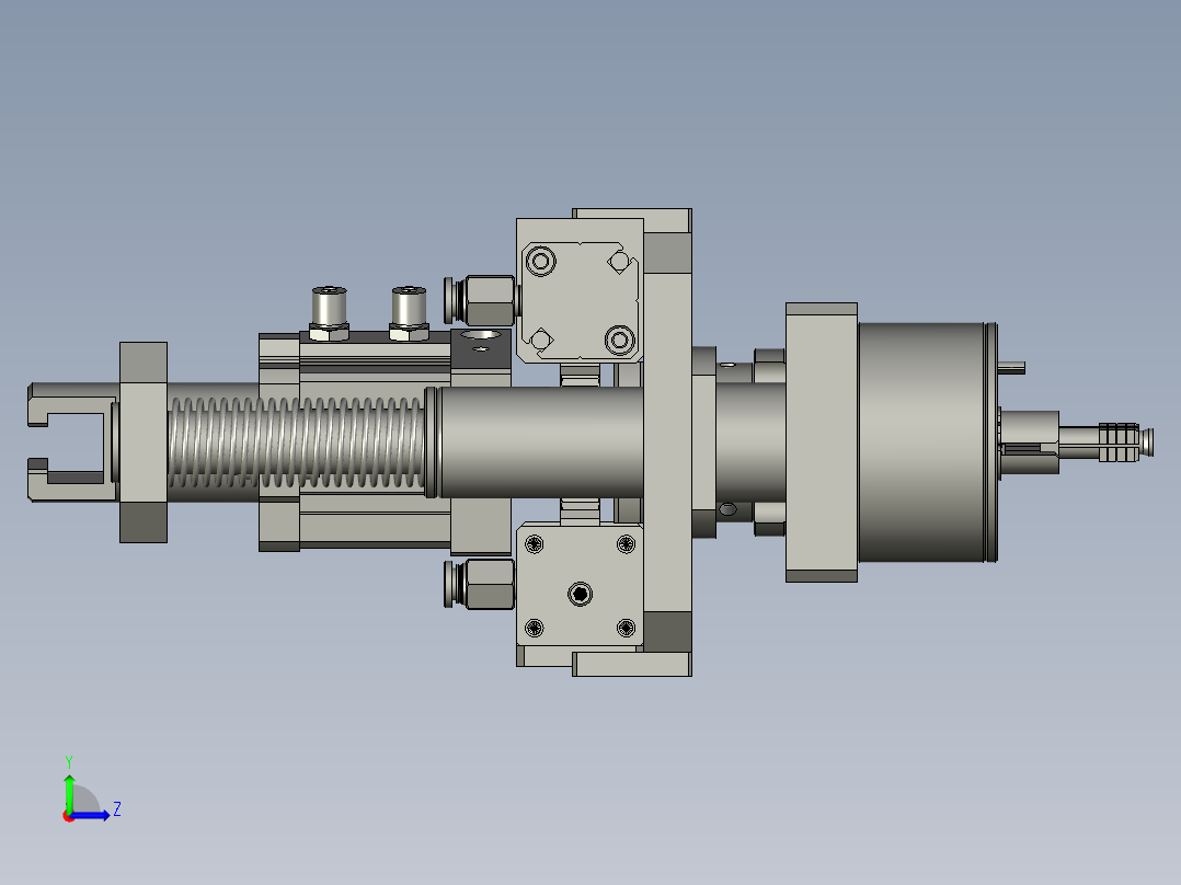 部品集中机构左视图