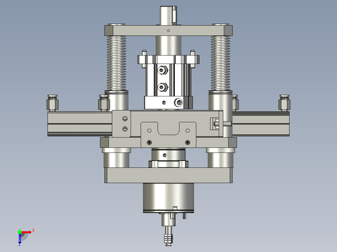 部品集中机构俯视图