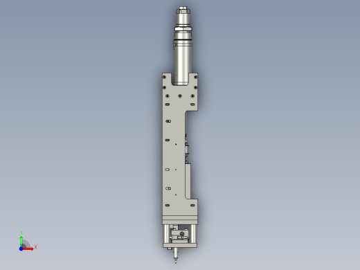 镜向螺母顶针机构前视缩略图