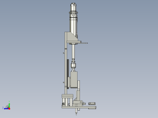 镜向螺母顶针机构右视缩略图