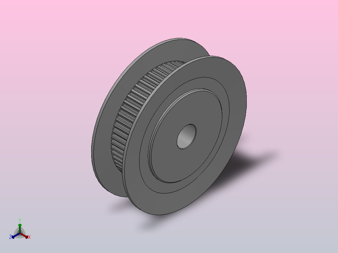 标准型梯形齿同步带轮MXL型_SMXLHC-60-037-dc8-A主视图