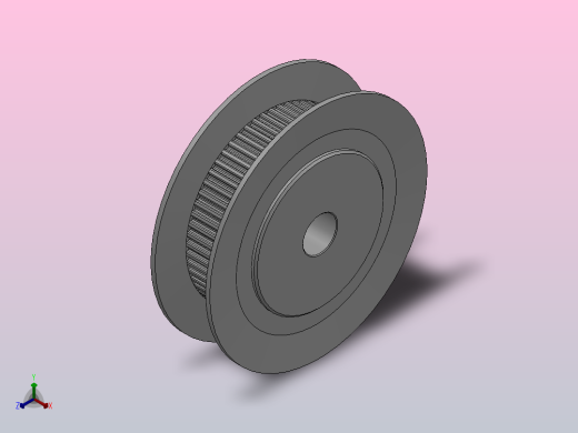 标准型梯形齿同步带轮MXL型_SMXLHC-60-037-dc8-A正等轴测缩略图