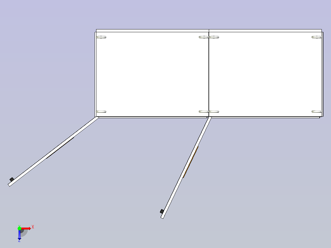仿威图变频软启拼柜俯视图