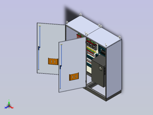 仿威图变频软启拼柜正等轴测缩略图