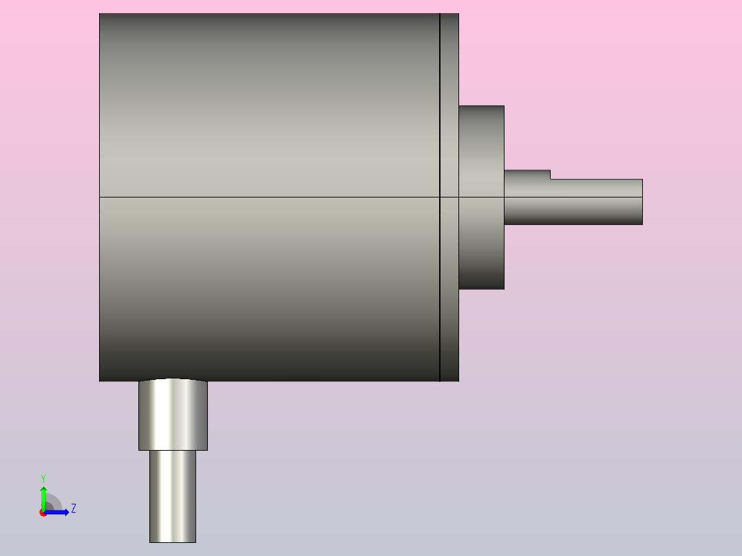 编码器增量编码器E6B2-CWZ6C 10PR 0.5M左视图
