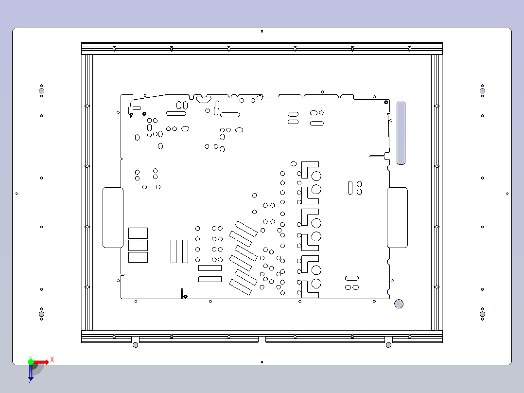 西门子ICT&amp;FCT一体治具3D模型俯视图