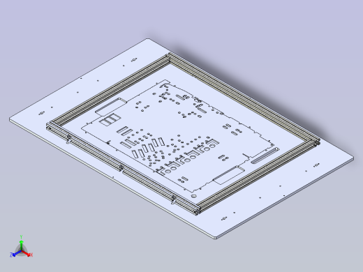 西门子ICT&amp;FCT一体治具3D模型正等轴测缩略图