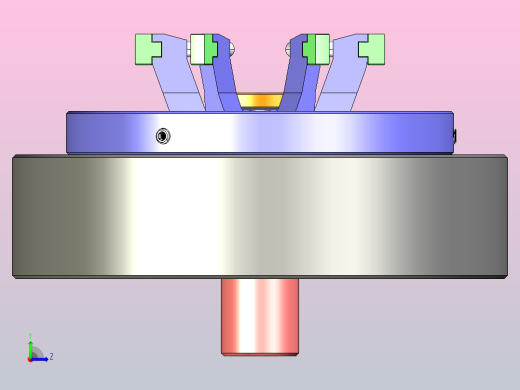 固定装置-800 diaphragm夹紧左视缩略图