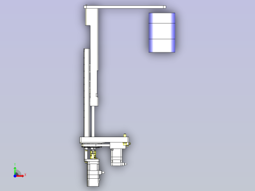 一款液体喷涂用喷嘴组件3D模型前视缩略图