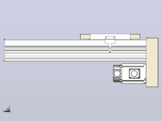 滚珠丝杠直线轴带导轨全封闭TPA-HCR-220D-3210C-L350-MP-Y-P1K-N3右视缩略图