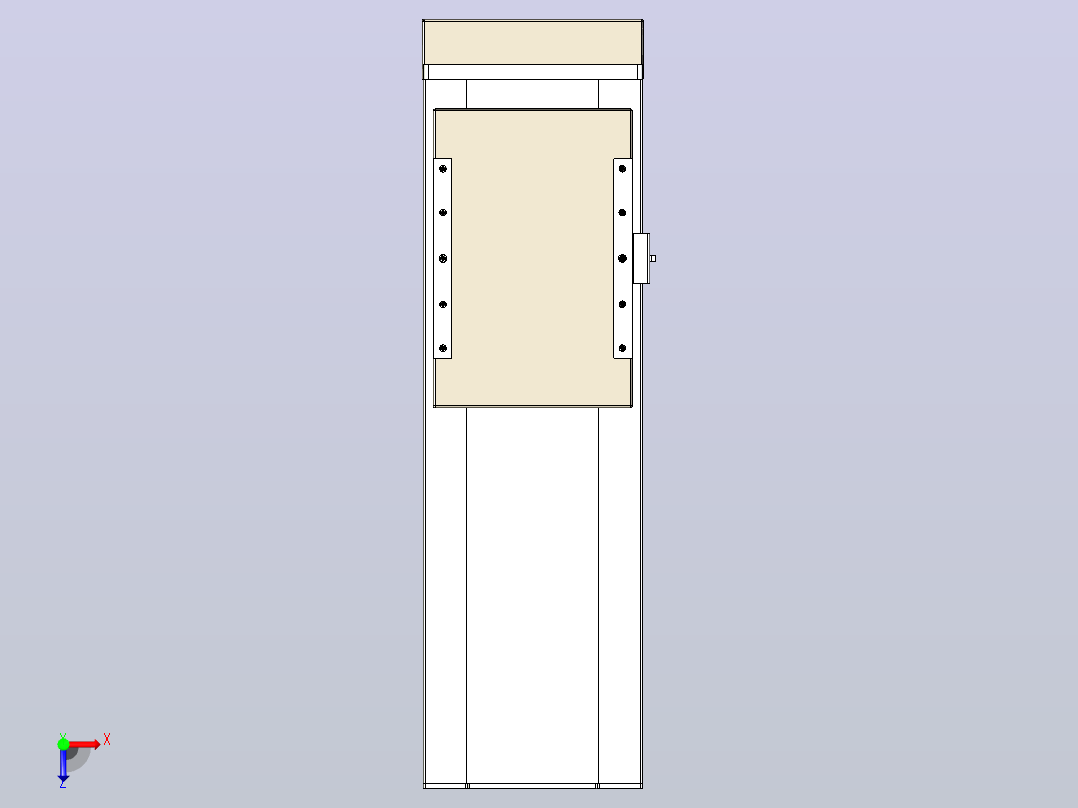 滚珠丝杠直线轴带导轨全封闭TPA-HCR-220D-3210C-L350-MP-Y-P1K-N3俯视图