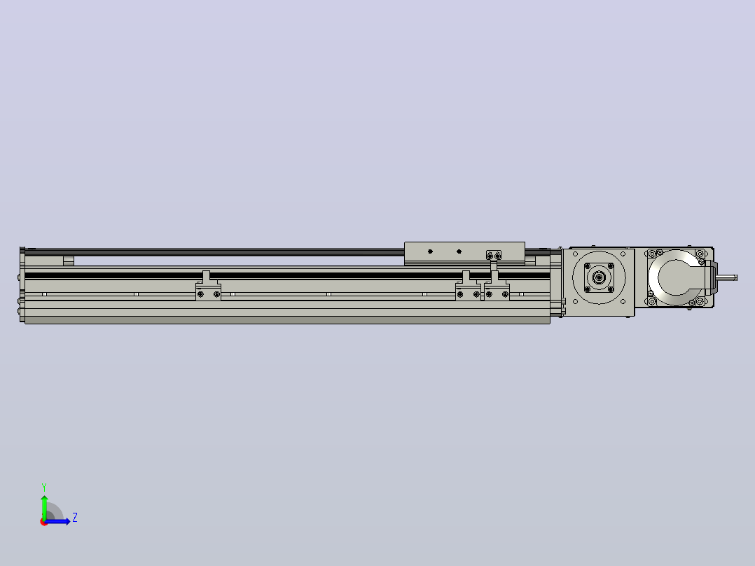 MT120BT半封闭皮带滑台[MT120BT.L100.300.R.P40.C3]左视图