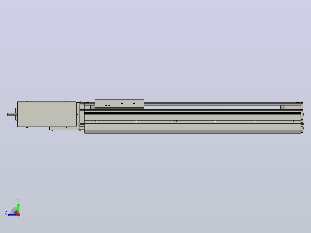 MT120BT半封闭皮带滑台[MT120BT.L100.300.R.P40.C3]右视图