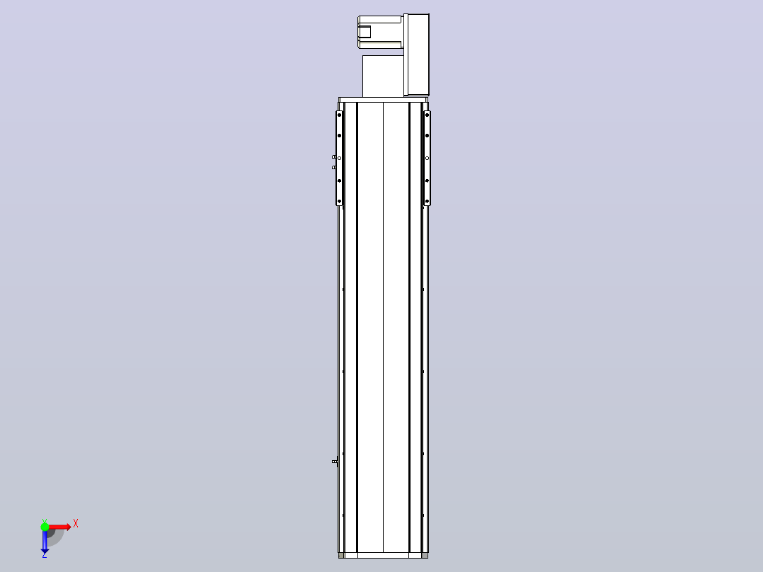 MTB22M标准皮带滑台[MTB22M-L40-750-L-P75-C3]俯视图