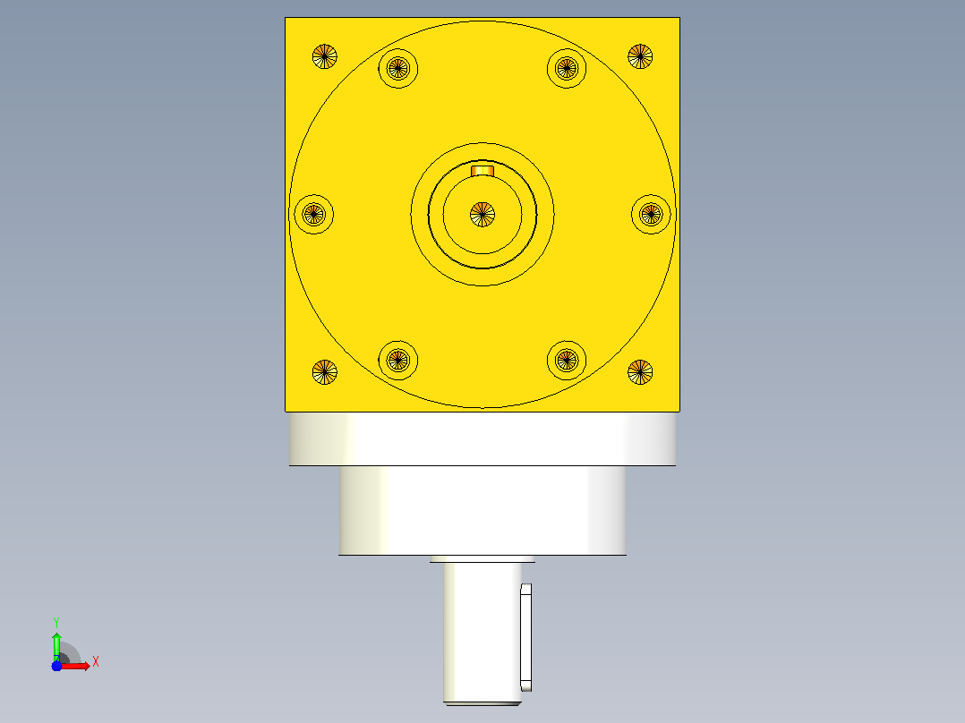 110型精密转向器，换向器PW110-A1-B1前视图