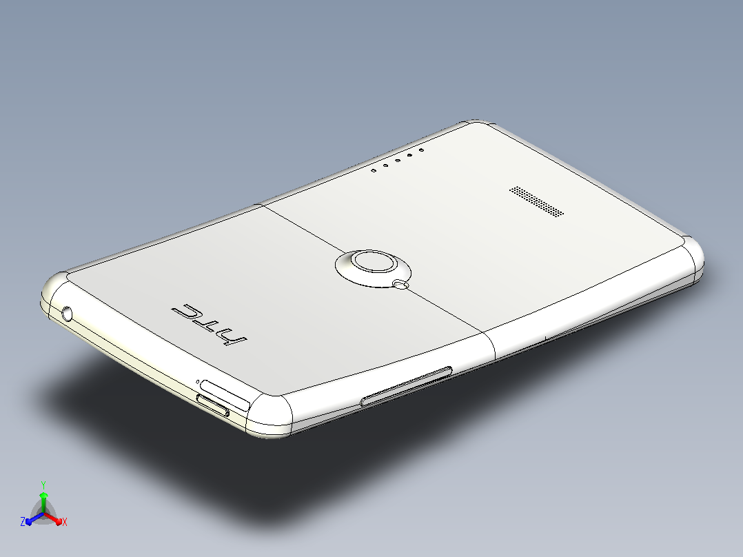 htc one l手机设计概念11正等轴测图