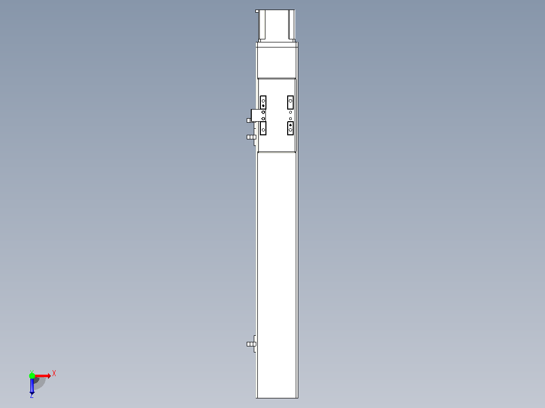 MTH6M标准螺杆滑台[MTH6M-L#-350-BC-57M-C3]俯视图