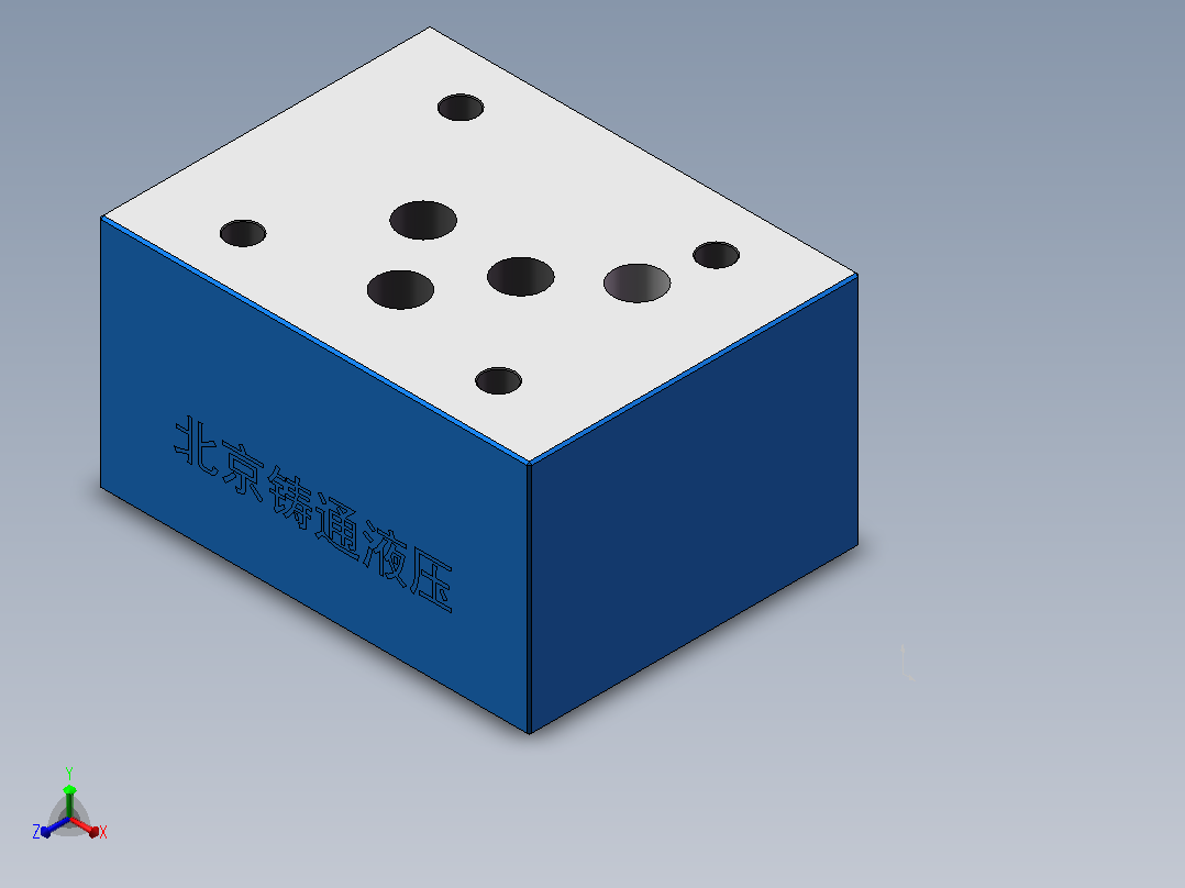 Z1S10T 叠加式单向阀正等轴测图