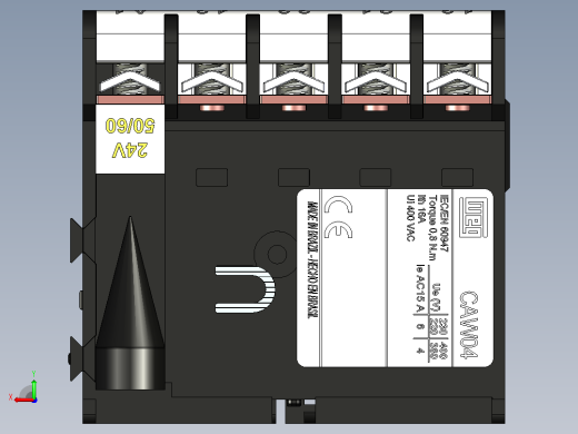 小型接触器caw 04-31-00d 23 6A 24V WEG接触器后视缩略图