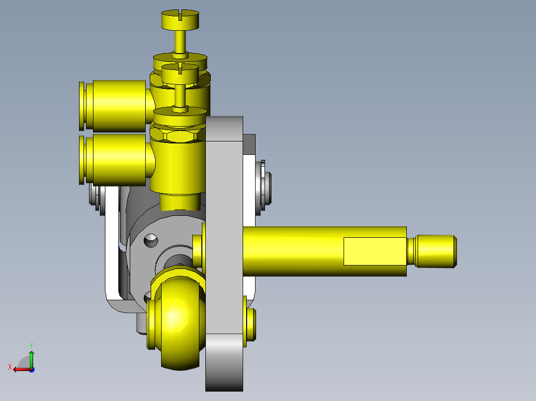 工件的定位和夹紧机构后视图