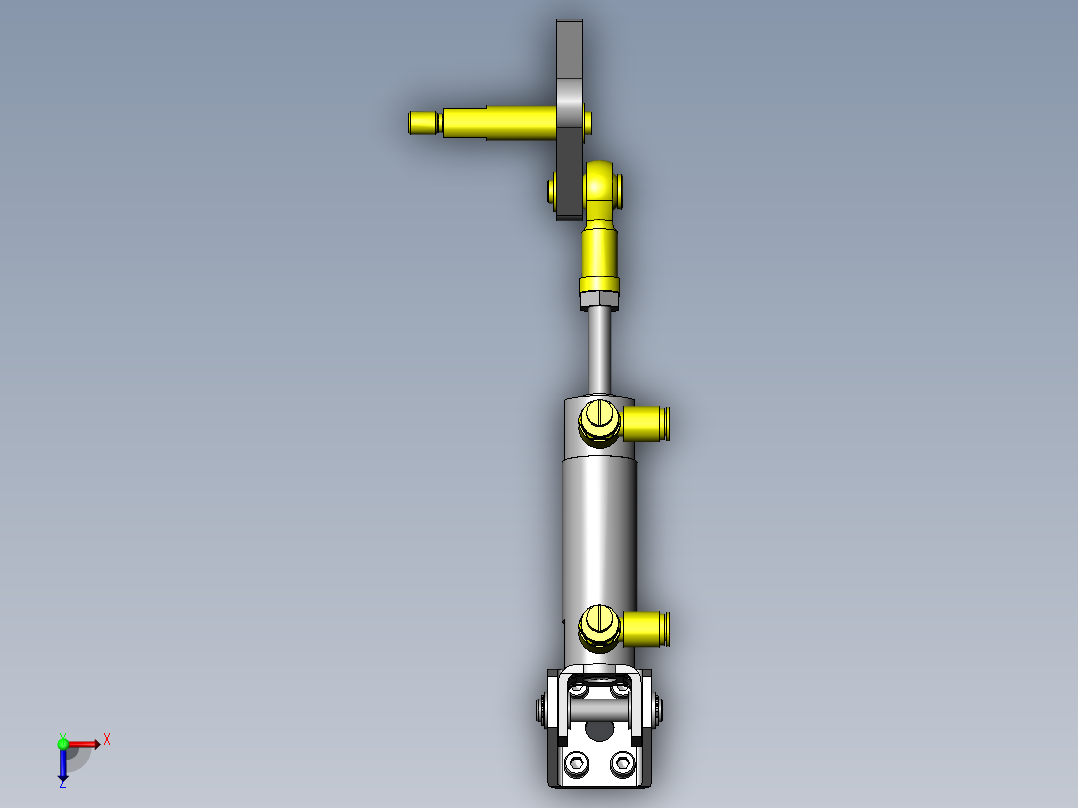 工件的定位和夹紧机构俯视图