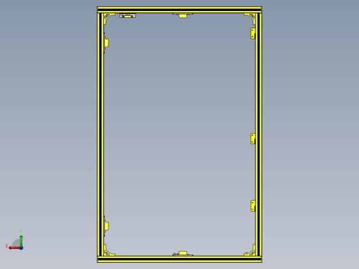 带铝合金型材开闭开关的折叠门后视缩略图