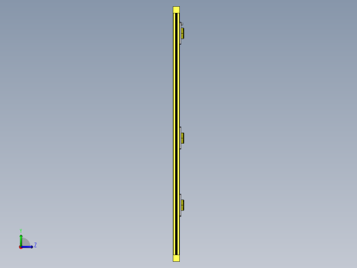 带铝合金型材开闭开关的折叠门左视缩略图