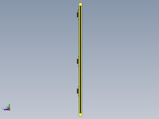 带铝合金型材开闭开关的折叠门右视缩略图