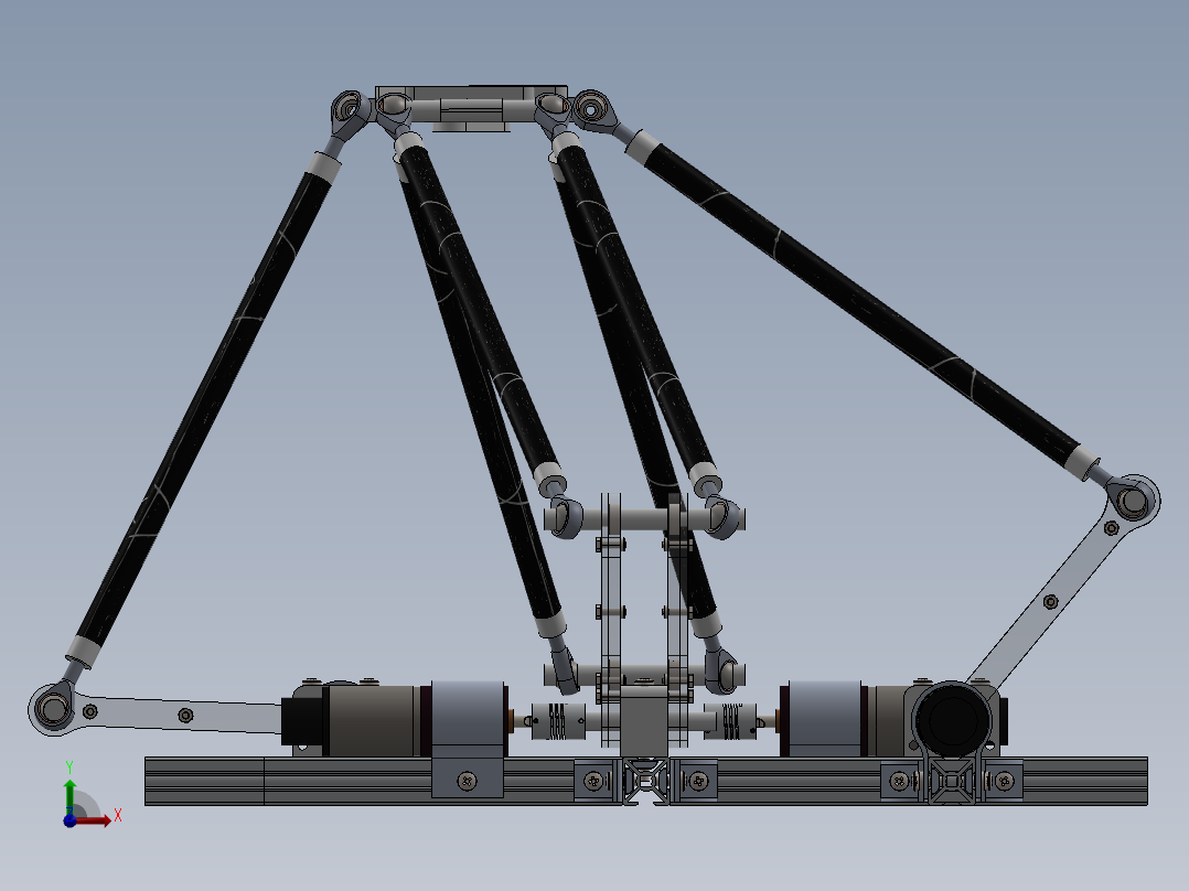 quadro-delta-4-degrees-of-freedom-parallel-manipulator SW前视图