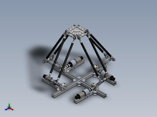 quadro-delta-4-degrees-of-freedom-parallel-manipulator SW正等轴测缩略图