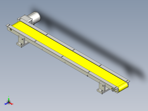 简单的平皮带输送机