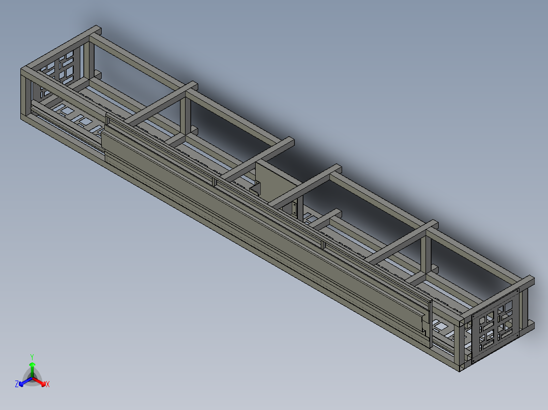 沉孔工作台3D模型主视图