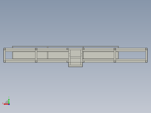 沉孔工作台3D模型后视缩略图