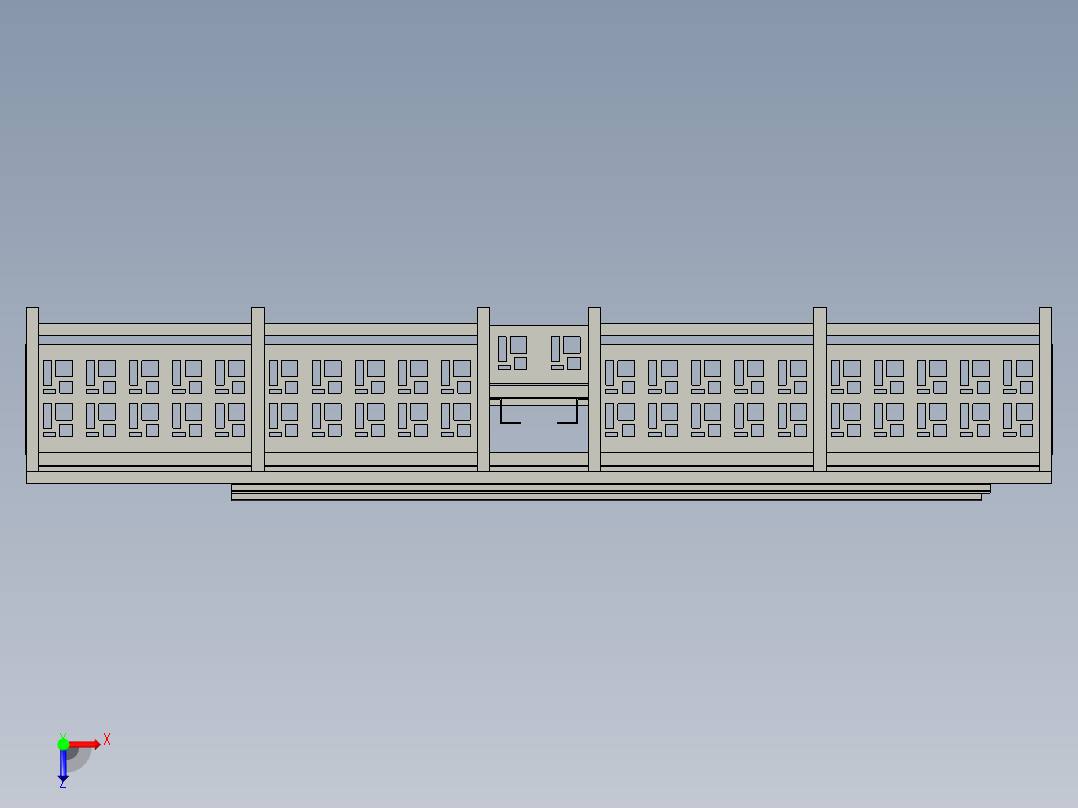 沉孔工作台3D模型俯视图