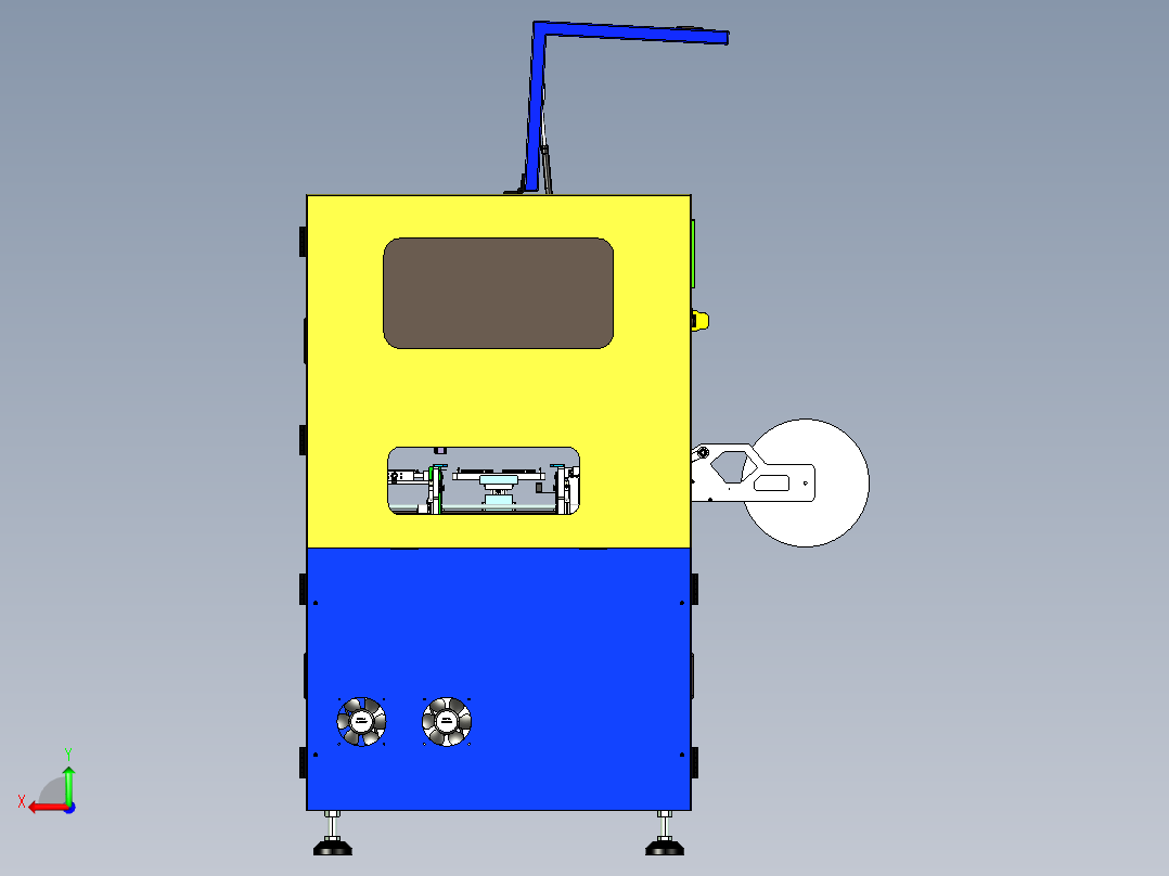 SMT贴标机后视图