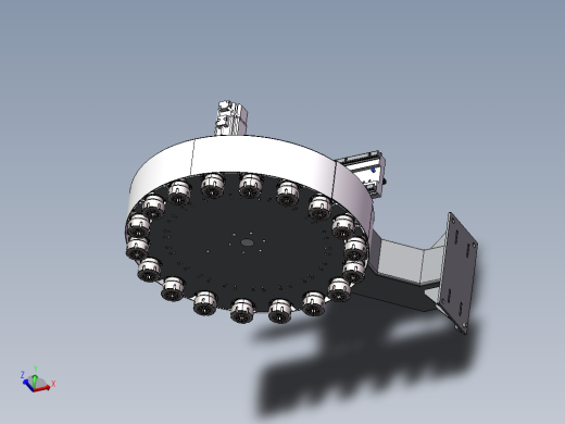 9款转盘式刀库3d图纸 数控立式机床刀库 加工中心立体刀库3d模型
