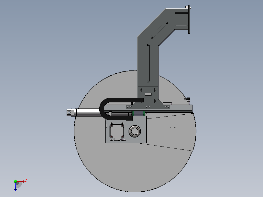 9款转盘式刀库3d图纸 数控立式机床刀库 加工中心立体刀库3d模型俯视图